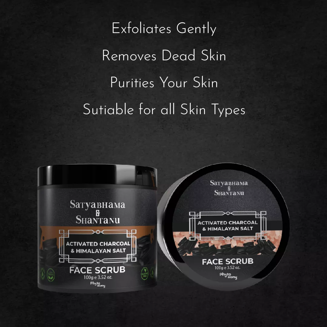 Activated Charcoal and Himalayan Salt Face Scrub  (100g)